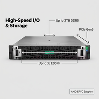 Original HPE ProLiant DL345 Gen11 Server AMD EPYC 9354P Processor 8SFF/16GB/1TB/800W 2U Rack Mounted Server