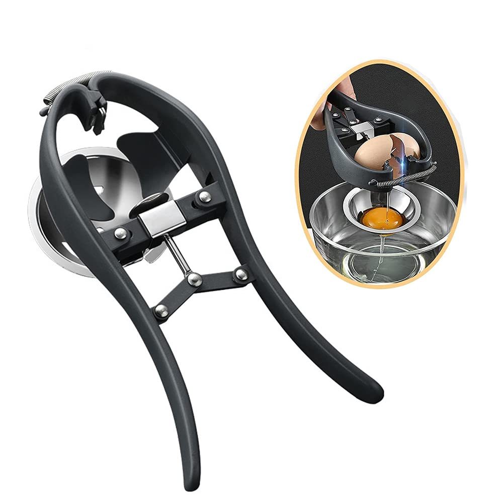 Multifunctional 2 In 1 Egg Separator Automatic Egg Cracker Stainless Steel Egg Eggshell Opener Cutter For Kitchen Gadgets