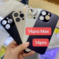 Remplacement de couverture en verre arrière grand trou OEM pour iPhone 8 X XR XS XS MAX 11 12 13 14 15 Series Plus Mini Pro Max avec logo