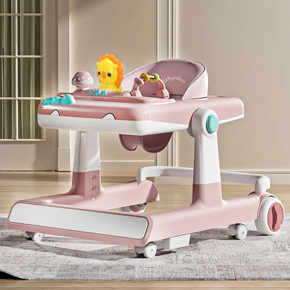 Andador Para Bebes Ajustable 4 en 1 Andador Bebé Niña Niño Push Baby Walker 4 En 1 Con Ruedas Y Asiento