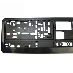 License Plate Frame,Euro Style <b>Plastic</b> Waterproof License Plate Frame with U-Shaped Clip - Customizable Logo <b>Strip</b> - Product Image 4