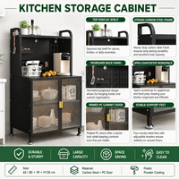 Étagère de cuisine en acier au carbone, grande capacité de charge, 4 niveaux, non pliable, longue, organisateur multifonctionnel pour cuisine