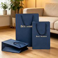 Sacs Cadeaux Haut de Gamme en Papier Doré en Gros, Sacs de Shopping Personnalisables pour Boutiques de Montres et Vêtements avec Logo Disponible