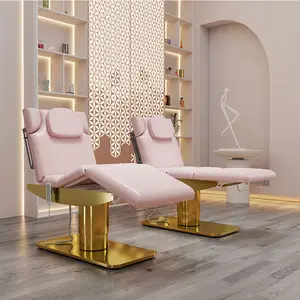 Cosmétique 4 Moteurs Portable Rose Salon Lits Électrique Table De Massage Beauté Spa Visage Lit Cils Lit Pour Grossiste