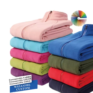 Veste en micro <span class=keywords><strong>polaire</strong></span> à fermeture éclair, à manches longues, pour homme et <span class=keywords><strong>femme</strong></span>, de haute qualité, écologique, avec logo personnalisé, pour l'automne et l'hiver - Product Image 3