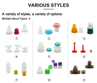 100 pièces en plastique transparent Stand-up liquide bec pochette sac 100ml 200ml 500ml boisson conteneur caractéristiques de sécurité pour le stockage de jus