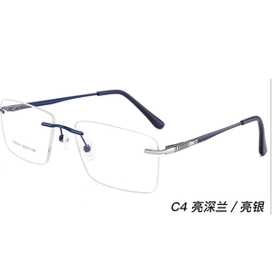 2023 yeni çerçevesiz Metal reçete gözlük çerçeveleri moda erkek ve kadın gözlük - Product Image 4