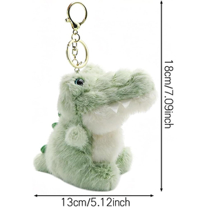 Porte-clés en peluche <span class=keywords><strong>crocodile</strong></span> vert mignon, thème reptile sauvage, idéal pour <span class=keywords><strong>les</strong></span> cadeaux de festival - Vente chaude - Product Image 2