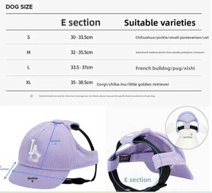 <span class=keywords><strong>Gorra</strong></span> <span class=keywords><strong>de</strong></span> Béisbol para Perros, Personalizable con Logotipo, Ajustable, Transpirable, <span class=keywords><strong>de</strong></span> Algodón, Protección Solar, con Orificios para las Orejas, para Verano - Product Image 4