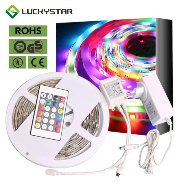 LED Backlight 12V Changing Waterproof Flexible LED Strip Light with Remote Controller