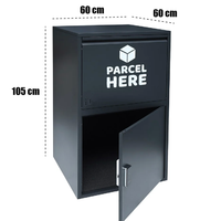 Grande boîte de dépôt de colis intelligente extérieure boîtes aux lettres en métal étanches antirouille boîtes aux lettres pour une utilisation en extérieur