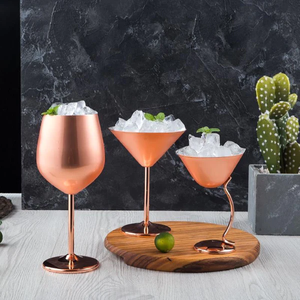 Martini bicchieri all'ingrosso infrangibile vino rosa bicchiere per la festa nuziale casa creativo bicchieri di vino per il vino Martini - Product Image 5