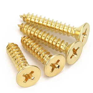 1000 piezas/bolsa Tornillo autorroscante de cabeza plana cruzada de acero al carbono chapado en oro M1.7 M2 M2.3 M2.6 M3 M3.5 M4 para madera - Product Image 3