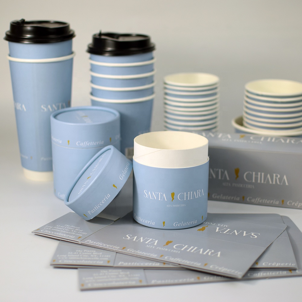 Disposable Coffee Beans Ground Powder Spices Seasonings Tea Sea Salt Candy Chocolate Cookies Packaging Ice Cream Paper Tube