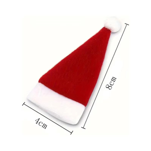 <b>Mini</b> Christmas Hat Accessories Christmas Knife and Fork Cover Wine <b>Bottle</b> Cover Ornaments - Product Image 5