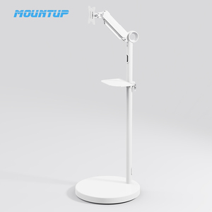 <span class=keywords><strong>Soporte</strong></span> de <span class=keywords><strong>monitor</strong></span> móvil de Corea <span class=keywords><strong>Blanco</strong></span>/Negro Rotación giratoria Inclinación Resorte mecánico Pantalla <span class=keywords><strong>Soporte</strong></span> de piso - Product Image 2
