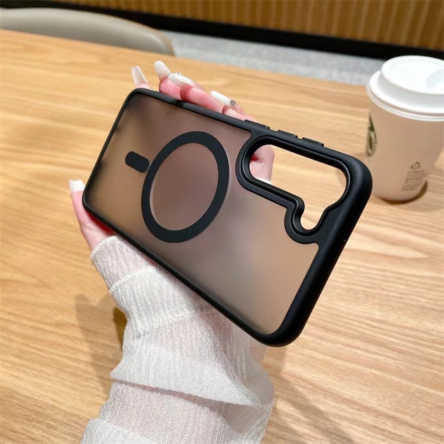 For Samsung Galaxy S26 S25 S24 S23 S22 Plus Ultra Shockproof Phone case Customizable logo PC TPU Matte Magnetic Phone Case