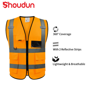 Chaleco Reflectante de Alta Visibilidad Personalizable, Chaleco de Seguridad de Poliéster Transpirable para Trabajo en Sitios de Saneamiento, Ropa de Seguridad con Logotipo - Product Image 1