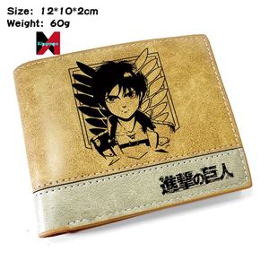 Attaque sur <span class=keywords><strong>Titan</strong></span> Cartoon Wallet avec porte-cartes court porte-monnaie poche unisexe cadeau - Product Image 3