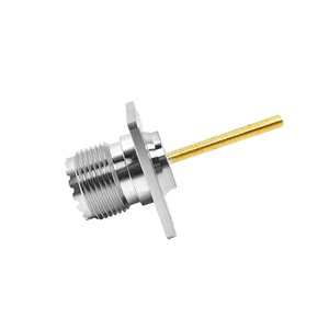 Fournisseur d'usine UHF SO239 Femelle <span class=keywords><strong>Jack</strong></span> 4-Hole Bride Montage sur panneau SO-239 <span class=keywords><strong>M</strong></span> <span class=keywords><strong>Jack</strong></span> avec Boulon M3 25*25mm RF Coax Coaxial Connecteurs - Product Image 5