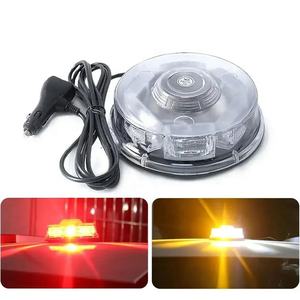 Luz Estroboscópica LED Giratoria Súper Brillante para Vehículos, DC 12-24 <span class=keywords><strong>V</strong></span>, con Fuerte Imán para Techo de Auto, Luz de Alarma, Luz Intermitente Redonda de Ingeniería - Product Image 4