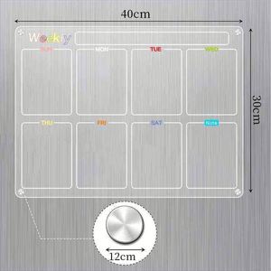 Tableau de planification hebdomadaire effaçable Spark AC Board-10 personnalisé, en acrylique magnétique stéréoscopique haute transparence, épaisseur 3 mm - Product Image 3
