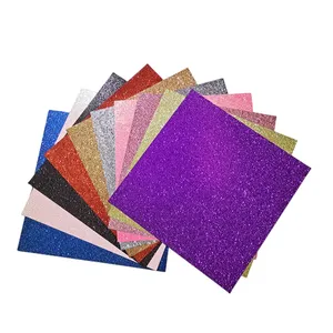 Glitter kraft el işi kağıdı kart stoğu parti dekorasyon hediye sarma kağıt kartı 12x12 glitter kart stoğu 300gsm