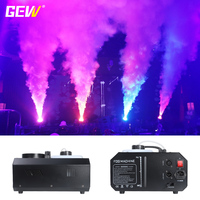 Matériel d'effets de scène GEVV, machine à fumée LED à commande à distance verticale 1500W pour fête, mariage, discothèque