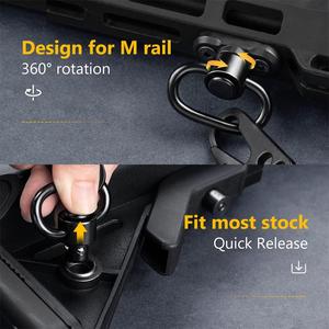 <span class=keywords><strong>Eslinga</strong></span> de dos puntos Kongbo <span class=keywords><strong>eslinga</strong></span> de pistola tradicional de longitud ajustable para deportes al aire libre con 2 paquetes de soportes giratorios de riel QD de 1,25" - Product Image 6