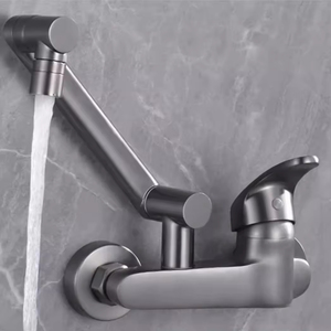 Robinet d'évier de cuisine mural pliable télescopique rotatif à main au design moderne chaud et froid vente en gros personnalisé - Product Image 5