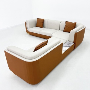 Villa Italian Design Luxury Top Quality Sectional Italian Style Modern Italian Leather DV-BRAVERY-01-LONGHIS Italian Leather Sof - Product Image 4