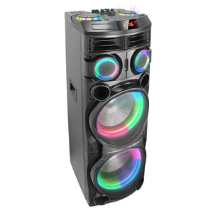 12 Inch Xách Tay Loa Siêu Trầm Loa Super Bass RGB LED Chiếu Sáng Bao Vây Bằng Gỗ Microphone Điều Khiển Từ Xa Cho Trong Nhà/Ngoài Trời Sử Dụng - Product Image 3