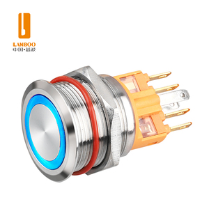 Lanboo 22 Mét Nút chuyển đổi 1no1nc 7A 220V cao-hiện tại Kim Loại <span class=keywords><strong>Micro</strong></span> chuyển đổi cho thiết bị công nghiệp và xe sửa đổi - Product Image 1