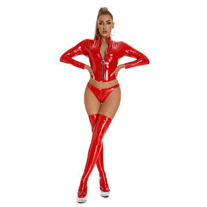 Catsuit en <span class=keywords><strong>Latex</strong></span> Verni Brillant Longue Une Pièce pour Pole Dance, <span class=keywords><strong>Combinaison</strong></span> Sexy de Club pour <span class=keywords><strong>Femme</strong></span> - Product Image 1