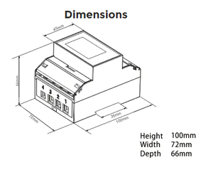 <span class=keywords><strong>Compteur</strong></span> d'énergie intelligent résidentiel Eastron SDM630-Modbus V2 pour système <span class=keywords><strong>électrique</strong></span> triphasé - Product Image 4
