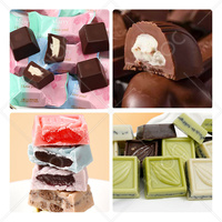 Machine commerciale de dépôt de chocolat de moule de fabrication de chocolat de grand trou de HNOC