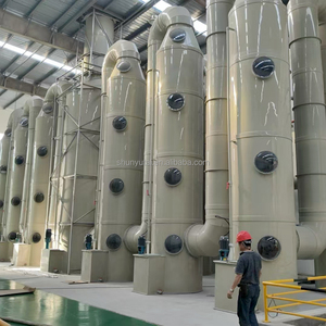Sistema de Purificación de Gases de Combustión con Torre de Pulverización Industrial de PP, Depurador Húmedo, <span class=keywords><strong>Filtro</strong></span> HEPA, <span class=keywords><strong>Bomba</strong></span> de Purificación de Gases de Chimenea, 99% de Eficiencia, Depurador de Ácidos, 500 CFM - Product Image 2