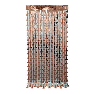 Tenda con frange del pene viola oro rosa divertente addio al nubilato festa di addio al nubilato sfondo decorazione della parete tenda metallica per animali domestici - Product Image 5