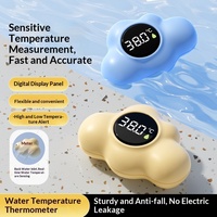 Thermomètre de bain pour bébé en plastique en forme de nuage, modèle CC-415, pour nouveau-nés et enfants, usage domestique, avec design à bulles