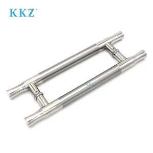 Narrow mouth design Entrance Commercial 304/201 Stainless Steel Door Handle With Frame Glass Door H Pull Handle