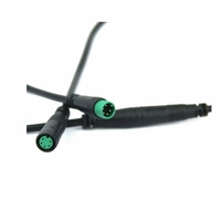 Connecteur d'aviation M8 personnalisé 4K/60HZ, câble PVC étanche IP65 à double blindage, faisceau de câbles LS 2 broches pour moniteur de caméra de voiture