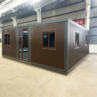 Maison en conteneur de luxe de 40 pieds plat préfabriqué pour Bargarden Office Mini maison d'été ou restaurant-Maison en conteneur préfabriquée