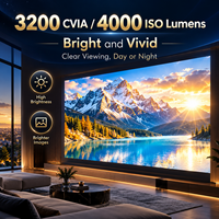 Projecteur laser triple 4K C5 Pro 3200 lumens RGB pour cinéma maison, zoom optique 1,3x, stéréo HIFI, compatible 3D, portable, système d'exploitation Android