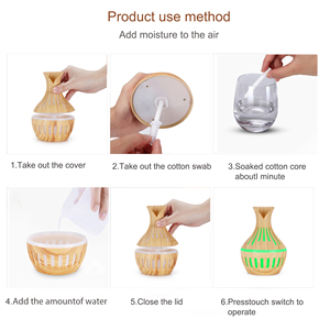 Đèn LED Tạo Mùi Thơm Nhiều Màu Bằng Gỗ Mới Máy Khuếch Tán Tinh Dầu Hương Liệu Không Khí Bằng Gỗ Siêu Âm - Product Image 2