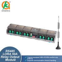 Modul Output 20-Relay Oshangming dengan RS485 Lora Modbus RTU 12V/24V Relay Terbuka Tunggal 50A untuk PLC