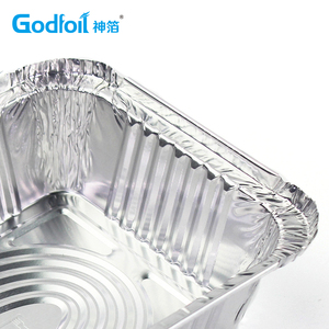 Conteneur alimentaire à <span class=keywords><strong>emporter</strong></span> carré de 7*6 pouces en aluminium jetable, avec couvercle, <span class=keywords><strong>plateau</strong></span> en aluminium pour four - Product Image 4