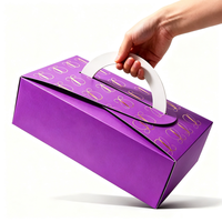 Boîte à gâteau, boîte cadeau pour les fêtes, emballage en papier de qualité alimentaire, impression de logo personnalisée, boîte à dessert en carton pliable, écologique, recyclable