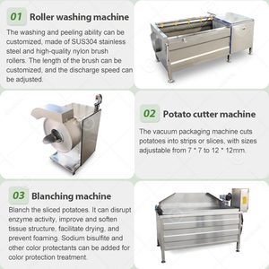 Nouvelle ligne de production entièrement automatique à petite échelle pour la transformation de frites surgelées et de chips de pommes de terre, haute productivité - Product Image 3