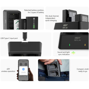 เครื่องชาร์จ NP2แบบผสมสองช่องสัญญาณ25W สำหรับอุปกรณ์ถ่ายภาพดิจิตอล NP-BX1แบตเตอรี่ NP-FW50 NP-FZ100 - Product Image 4