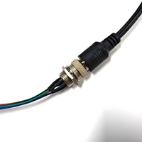 Connecteur d'alimentation aviation femelle GX16 à 8 broches, cordon d'alimentation CC 22 AWG, rallonge de puissance aviation à 2, 4, 6 ou 10 broches